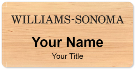 Custom name badges for Williams Sonoma
