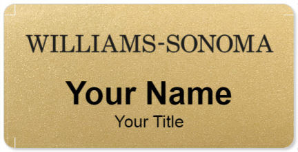 Custom name badges for Williams Sonoma