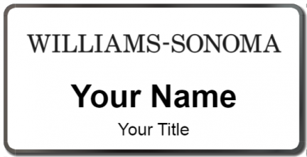 Custom name badges for Williams Sonoma