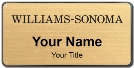Custom name badges for Williams Sonoma