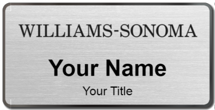 Custom name badges for Williams Sonoma
