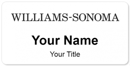 Custom name badges for Williams Sonoma