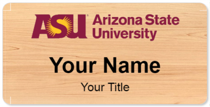 Custom name badges for Arizona State University