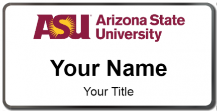 Custom name badges for Arizona State University