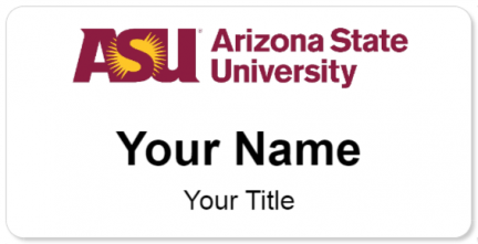 Custom name badges for Arizona State University