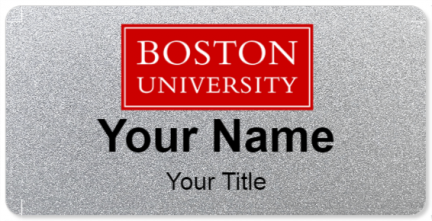 Custom name badges for Boston University
