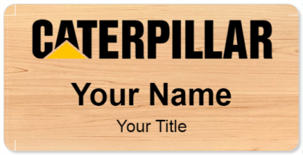 Custom name badges for Caterpillar
