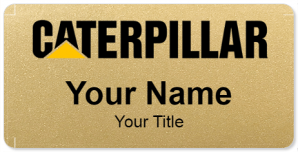 Custom name badges for Caterpillar