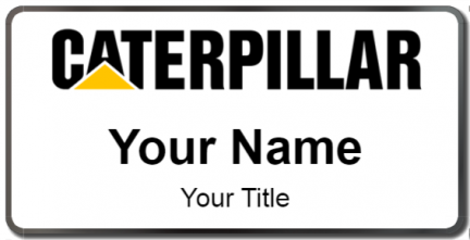 Custom name badges for Caterpillar