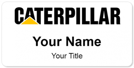 Custom name badges for Caterpillar