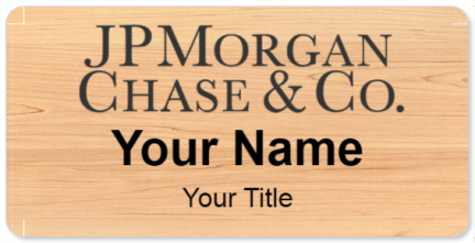 Custom name badges for JP Morgan Chase and Co