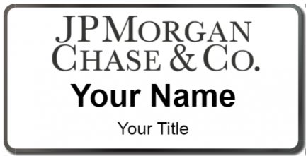Custom name badges for JP Morgan Chase and Co