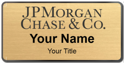 Custom name badges for JP Morgan Chase and Co