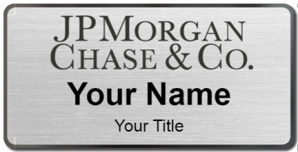 Custom name badges for JP Morgan Chase and Co