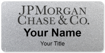 Custom name badges for JP Morgan Chase and Co
