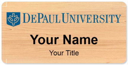 Custom name badges for DePaul University