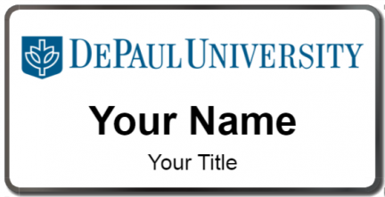 Custom name badges for DePaul University