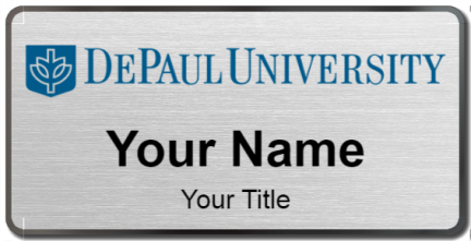 Custom name badges for DePaul University