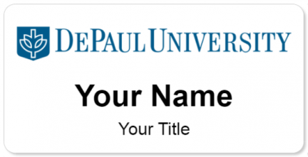 Custom name badges for DePaul University