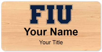 Custom name badges for Florida International University