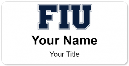 Custom name badges for Florida International University