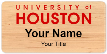 Custom name badges for University of Houston