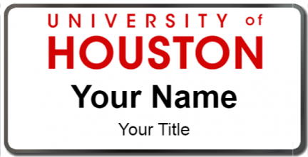 Custom name badges for University of Houston