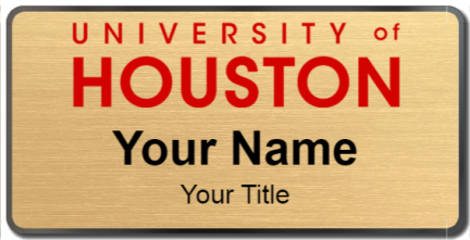 Custom name badges for University of Houston