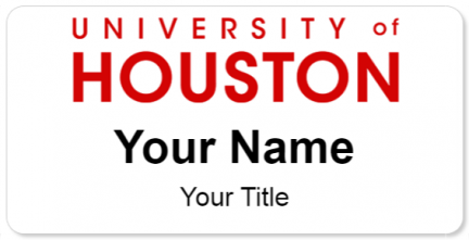 Custom name badges for University of Houston