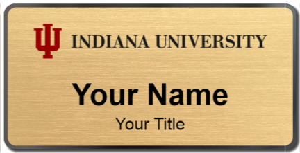 Custom name badges for Indiana University