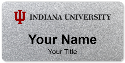Custom name badges for Indiana University