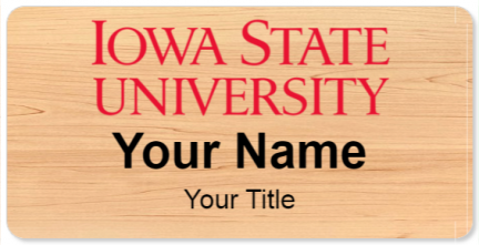 Custom name badges for Iowa State University