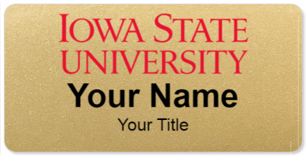 Custom name badges for Iowa State University