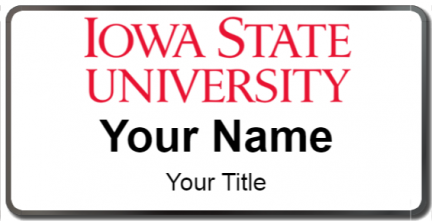 Custom name badges for Iowa State University
