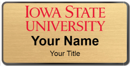 Custom name badges for Iowa State University