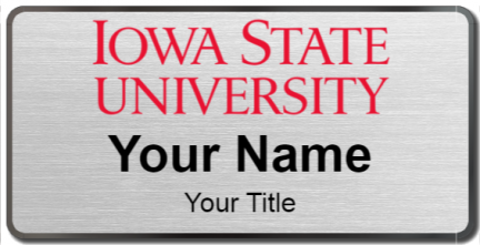Custom name badges for Iowa State University