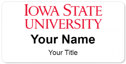 Custom name badges for Iowa State University