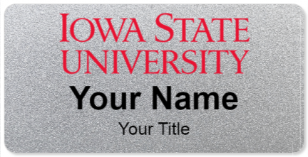 Custom name badges for Iowa State University