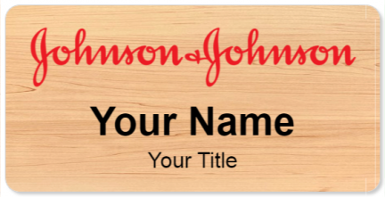 Custom name badges for Johnson and Johnson