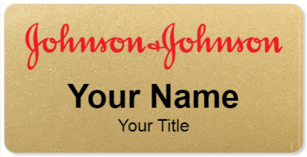 Custom name badges for Johnson and Johnson
