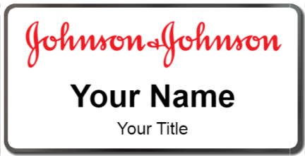 Custom name badges for Johnson and Johnson