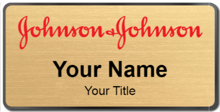 Custom name badges for Johnson and Johnson