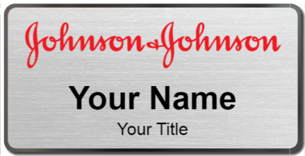 Custom name badges for Johnson and Johnson