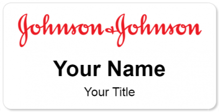 Custom name badges for Johnson and Johnson