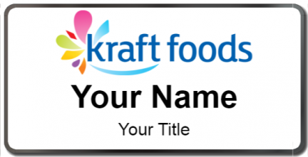 Custom name badges for Kraft Foods