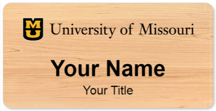Custom name badges for University of Missouri