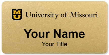 Custom name badges for University of Missouri