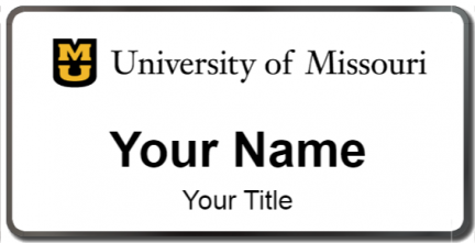 Custom name badges for University of Missouri