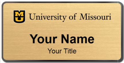 Custom name badges for University of Missouri
