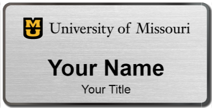 Custom name badges for University of Missouri